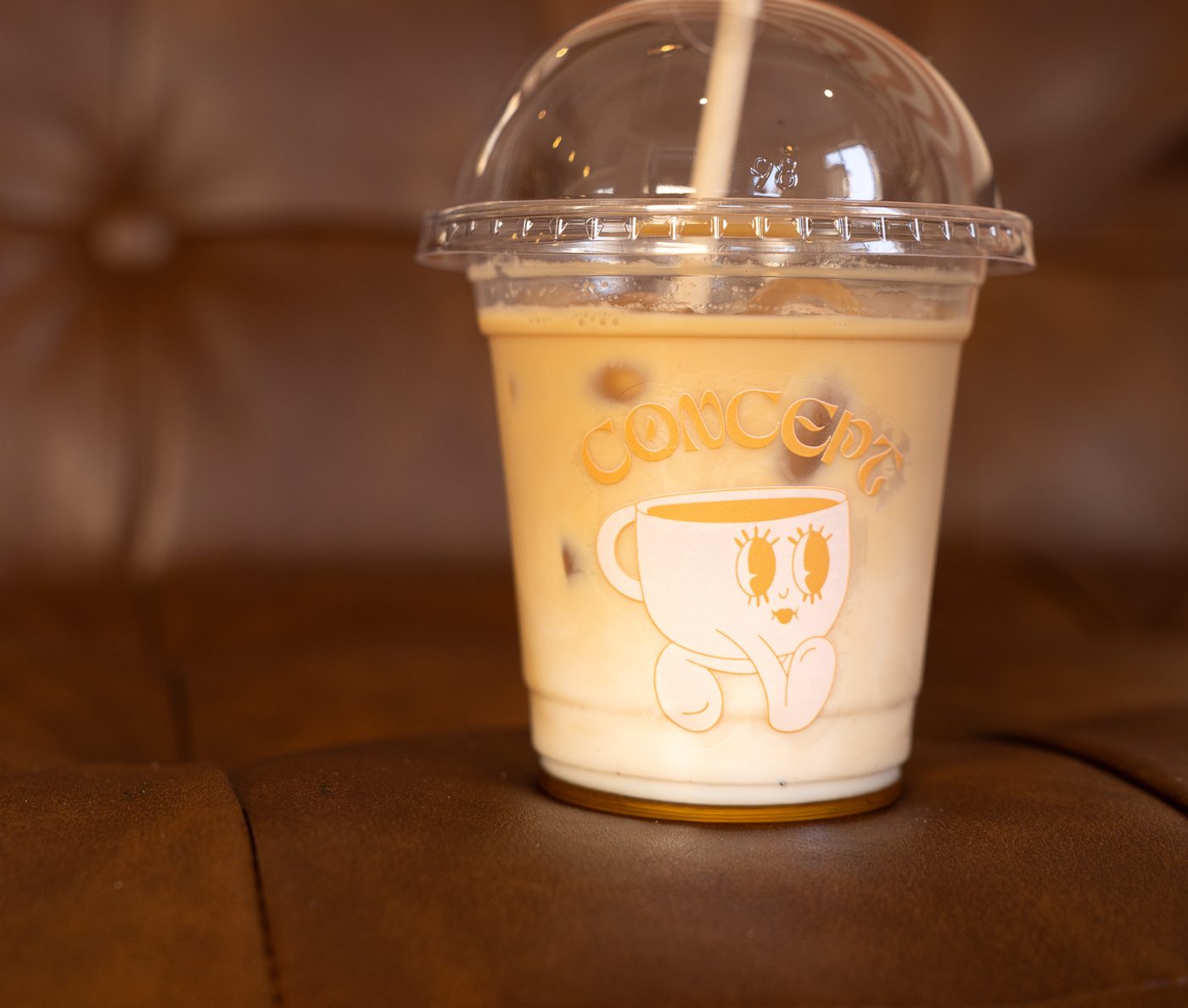 Boisson glacée Concept Café dans un gobelet à emporter